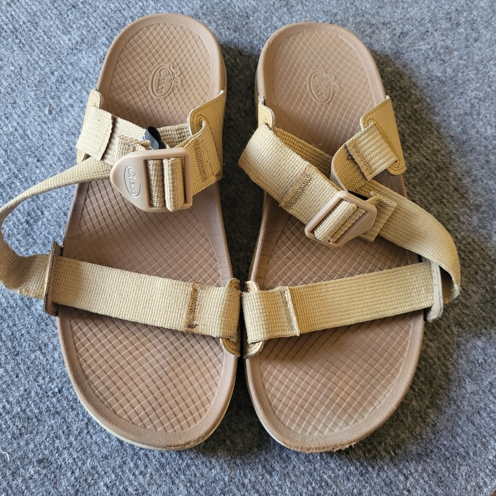 Chaco Beige Adjustable Strap Sandals